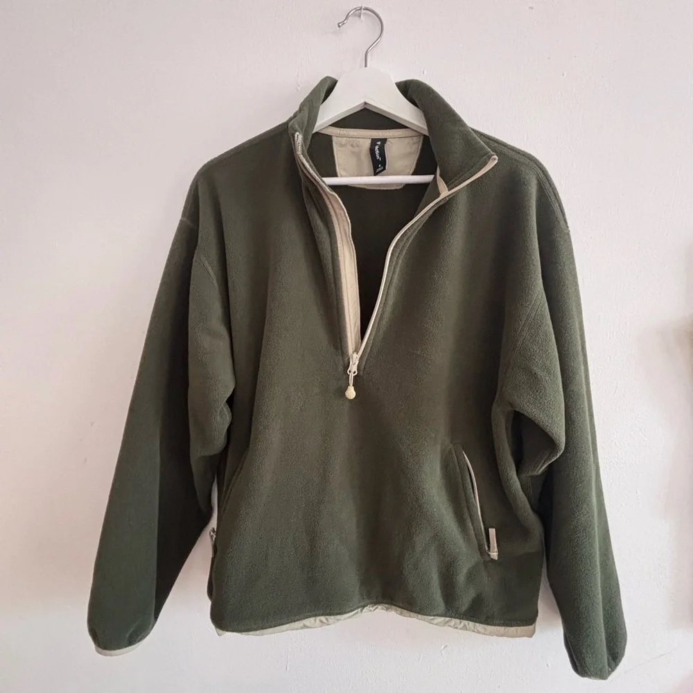 Women’s TNA Olive Green Quarter-zip - Picture 2 of 8